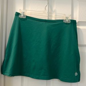 Green tennis skort